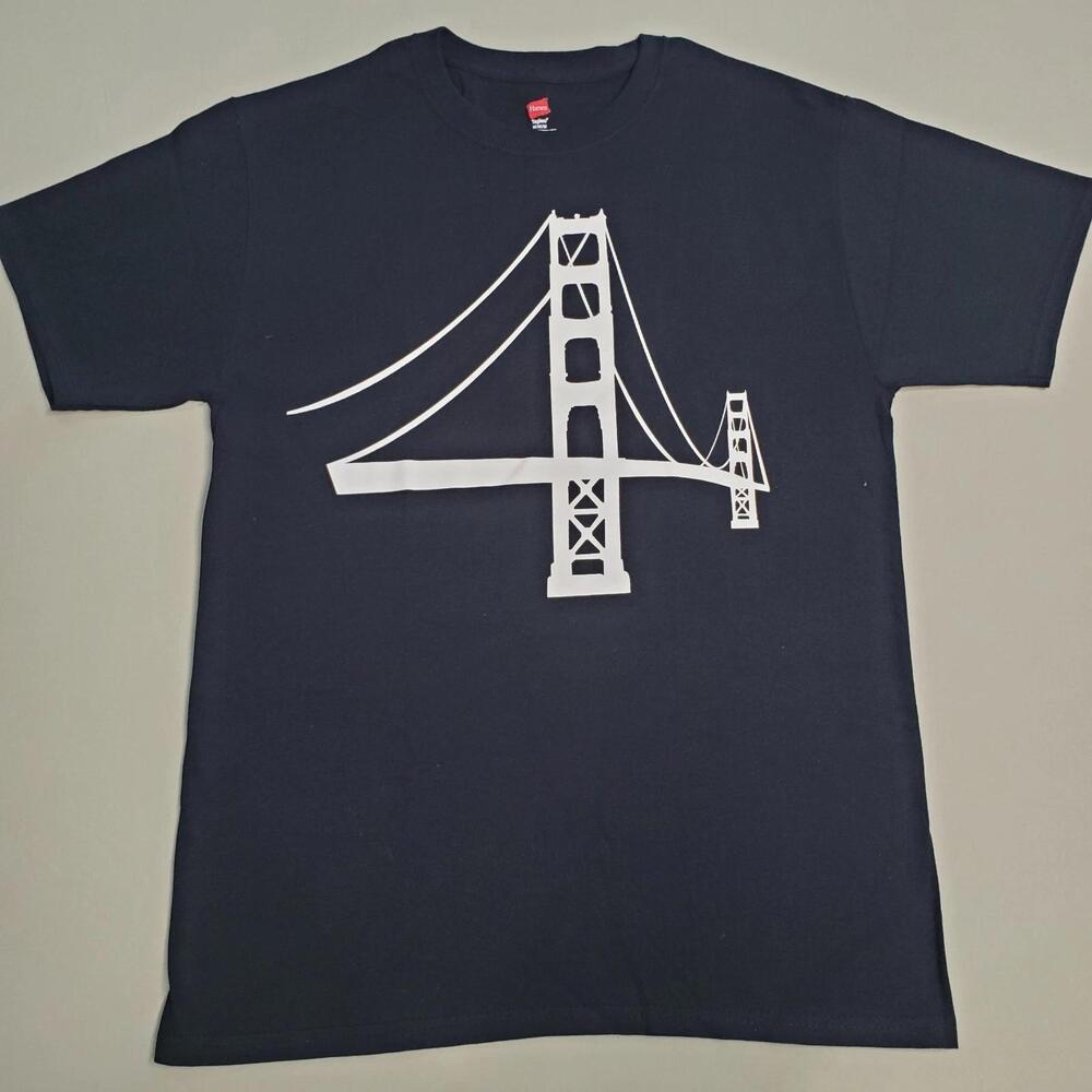 Golden Gate Bridge California San Francisco Warriors Black Shirt
